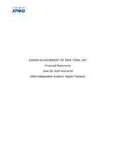 2019-2020 Audited Financial Statement cover