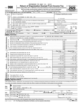 2020-2021 Form 990 cover