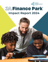 2024 JA Finance Park Impact Report cover