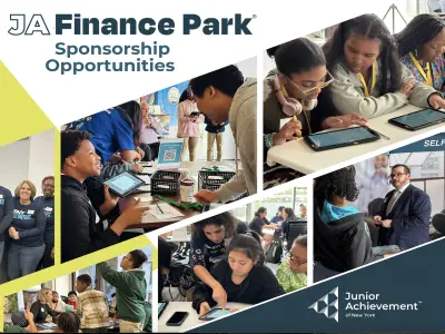 JA finance park students